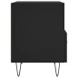 vidaXL Mesita de noche madera de ingeniería negro 40x35x47,5 cm