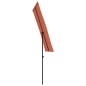 vidaXL Sombrilla de jardín con palo de aluminio terracota 180x110 cm 