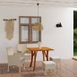 vidaXL Juego de comedor de jardín de 5 piezas beige vidaXL Juego de comedor de jardín de 5 piezas beige