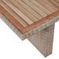vidaXL Set comedor de jardín 7 piezas y cojines ratán sintético marrón vidaXL Set comedor de jardín 7 piezas y cojines ratán sintético marrón