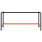 vidaXL Estructura banco de trabajo metal negro y rojo mate 180x57x79cm vidaXL Estructura banco de trabajo metal negro y rojo mate 180x57x79cm