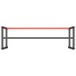 vidaXL Estructura banco de trabajo metal negro y rojo mate 180x57x79cm vidaXL Estructura banco de trabajo metal negro y rojo mate 180x57x79cm