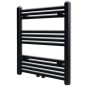 vidaXL Radiador toallero de baño recto negro 600 x 764 mm vidaXL Radiador toallero de baño recto negro 600 x 764 mm