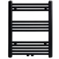 vidaXL Radiador toallero de baño recto negro 600 x 764 mm vidaXL Radiador toallero de baño recto negro 600 x 764 mm