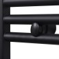 vidaXL Radiador toallero de baño recto negro 600 x 764 mm vidaXL Radiador toallero de baño recto negro 600 x 764 mm