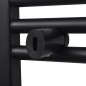 vidaXL Radiador toallero de baño recto negro 600 x 764 mm vidaXL Radiador toallero de baño recto negro 600 x 764 mm