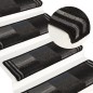 vidaXL Alfombrilla autoadhesiva de escalera 15uds negro gris 65x21x4cm vidaXL Alfombrilla autoadhesiva de escalera 15uds negro gris 65x21x4cm