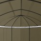 vidaXL Cenador con cortinas gris taupe 180g/m² 520x349x255 cm
