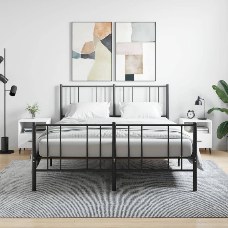 vidaXL Mesitas de noche 2 uds madera ingeniería blanco 40x35x47,5 cm vidaXL Mesitas de noche 2 uds madera ingeniería blanco 40x35x47,5 cm