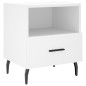 vidaXL Mesitas de noche 2 uds madera ingeniería blanco 40x35x47,5 cm vidaXL Mesitas de noche 2 uds madera ingeniería blanco 40x35x47,5 cm