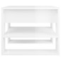 vidaXL Mesa de centro madera contrachapada blanco brillo 55,5x55x45 cm vidaXL Mesa de centro madera contrachapada blanco brillo 55,5x55x45 cm