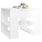 vidaXL Mesa de centro madera contrachapada blanco brillo 55,5x55x45 cm vidaXL Mesa de centro madera contrachapada blanco brillo 55,5x55x45 cm