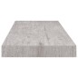 vidaXL Estantes flotantes pared 2 uds MDF gris hormigón 60x23,5x3,8 cm vidaXL Estantes flotantes pared 2 uds MDF gris hormigón 60x23,5x3,8 cm