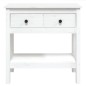 vidaXL Mesa consola de madera maciza de pino blanco 75x35x75 cm vidaXL Mesa consola de madera maciza de pino blanco 75x35x75 cm