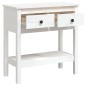vidaXL Mesa consola de madera maciza de pino blanco 75x35x75 cm vidaXL Mesa consola de madera maciza de pino blanco 75x35x75 cm