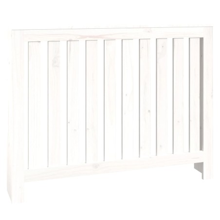 vidaXL Cubierta de radiador madera maciza de pino blanco 108,5x19x84cm