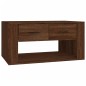 vidaXL Mesa de centro madera contrachapada roble marrón 80x50x40 cm vidaXL Mesa de centro madera contrachapada roble marrón 80x50x40 cm