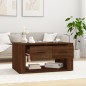vidaXL Mesa de centro madera contrachapada roble marrón 80x50x40 cm vidaXL Mesa de centro madera contrachapada roble marrón 80x50x40 cm