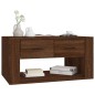 vidaXL Mesa de centro madera contrachapada roble marrón 80x50x40 cm vidaXL Mesa de centro madera contrachapada roble marrón 80x50x40 cm