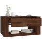 vidaXL Mesa de centro madera contrachapada roble marrón 80x50x40 cm vidaXL Mesa de centro madera contrachapada roble marrón 80x50x40 cm