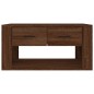 vidaXL Mesa de centro madera contrachapada roble marrón 80x50x40 cm vidaXL Mesa de centro madera contrachapada roble marrón 80x50x40 cm