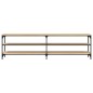 vidaXL Mueble TV metal y madera contrachapada roble Sonoma 180x30x50cm vidaXL Mueble TV metal y madera contrachapada roble Sonoma 180x30x50cm