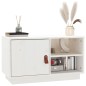 vidaXL Mueble de TV de madera maciza de pino blanco 70x34x40 cm vidaXL Mueble de TV de madera maciza de pino blanco 70x34x40 cm