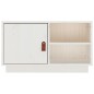 vidaXL Mueble de TV de madera maciza de pino blanco 70x34x40 cm vidaXL Mueble de TV de madera maciza de pino blanco 70x34x40 cm