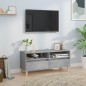 vidaXL Mueble de TV madera contrachapada gris hormigón 100x34,5x44,5cm vidaXL Mueble de TV madera contrachapada gris hormigón 100x34,5x44,5cm