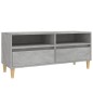 vidaXL Mueble de TV madera contrachapada gris hormigón 100x34,5x44,5cm vidaXL Mueble de TV madera contrachapada gris hormigón 100x34,5x44,5cm