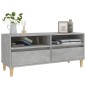 vidaXL Mueble de TV madera contrachapada gris hormigón 100x34,5x44,5cm vidaXL Mueble de TV madera contrachapada gris hormigón 100x34,5x44,5cm