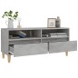 vidaXL Mueble de TV madera contrachapada gris hormigón 100x34,5x44,5cm vidaXL Mueble de TV madera contrachapada gris hormigón 100x34,5x44,5cm