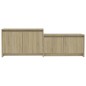 vidaXL Mueble para TV madera contrachapada roble Sonoma 146,5x35x50 cm