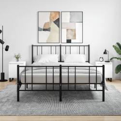 vidaXL Mesitas de noche 2 uds madera de ingeniería blanco 40x30x50 cm