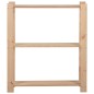vidaXL Estantería de 3 niveles madera pino maciza 80x28,5x90 cm vidaXL Estantería de 3 niveles madera pino maciza 80x28,5x90 cm