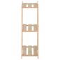 vidaXL Estantería de 3 niveles madera pino maciza 80x28,5x90 cm vidaXL Estantería de 3 niveles madera pino maciza 80x28,5x90 cm