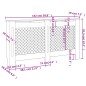 vidaXL Cubierta para radiador MDF 152x19x81,5 cm vidaXL Cubierta para radiador MDF 152x19x81,5 cm