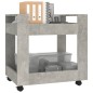vidaXL Carrito de escritorio contrachapada gris hormigón 60x45x60 cm vidaXL Carrito de escritorio contrachapada gris hormigón 60x45x60 cm