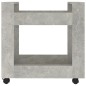 vidaXL Carrito de escritorio contrachapada gris hormigón 60x45x60 cm vidaXL Carrito de escritorio contrachapada gris hormigón 60x45x60 cm