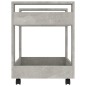 vidaXL Carrito de escritorio contrachapada gris hormigón 60x45x60 cm vidaXL Carrito de escritorio contrachapada gris hormigón 60x45x60 cm