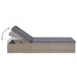 vidaXL Set de comedor de jardín 9 piezas ratán sintético marrón vidaXL Set de comedor de jardín 9 piezas ratán sintético marrón
