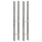 vidaXL Anclajes de valla 2 uds acero galvanizado plateado 7x6x60 cm vidaXL Anclajes de valla 2 uds acero galvanizado plateado 7x6x60 cm