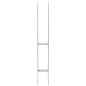 vidaXL Anclajes de valla 2 uds acero galvanizado plateado 7x6x60 cm vidaXL Anclajes de valla 2 uds acero galvanizado plateado 7x6x60 cm