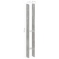 vidaXL Anclajes de valla 2 uds acero galvanizado plateado 7x6x60 cm vidaXL Anclajes de valla 2 uds acero galvanizado plateado 7x6x60 cm