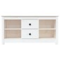 vidaXL Mueble para TV de madera maciza de pino blanco 103x36,5x52 cm
