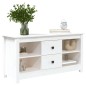 vidaXL Mueble para TV de madera maciza de pino blanco 103x36,5x52 cm