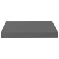 vidaXL Estantes flotantes de pared 2 uds MDF gris brillo 40x23x3,8 cm vidaXL Estantes flotantes de pared 2 uds MDF gris brillo 40x23x3,8 cm