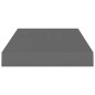 vidaXL Estantes flotantes de pared 2 uds MDF gris brillo 40x23x3,8 cm vidaXL Estantes flotantes de pared 2 uds MDF gris brillo 40x23x3,8 cm
