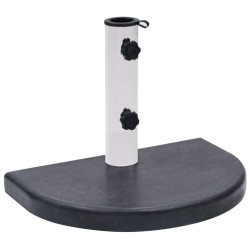 vidaXL Base de sombrilla granito negra 40x28x4 cm