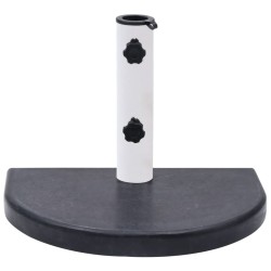 vidaXL Base de sombrilla granito negra 40x28x4 cm